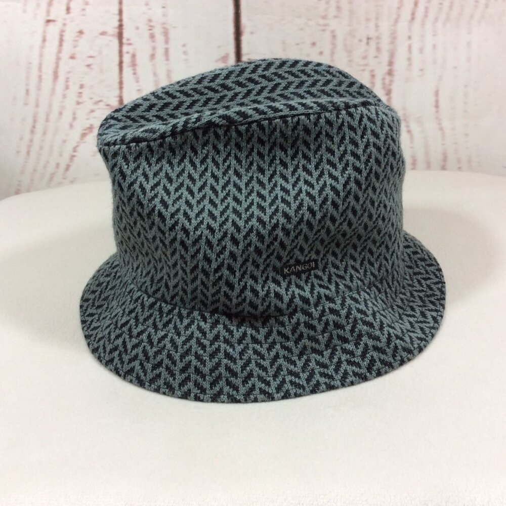 Kangol Mens Hat Size Medium Jacquard Player Gray Wool Trilby Fedora 90s Hip Hop